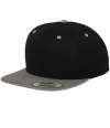 F6089MT 6089MT Flexfit Two Tone Classic Snapback Cap Black / Silver colour image